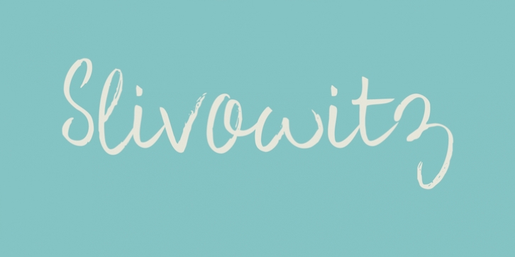 Slivowitz font preview