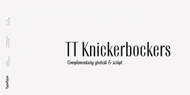 TT Knickerbockers font preview