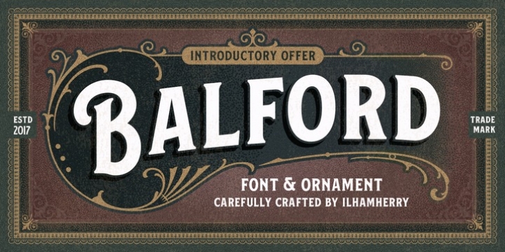 Balford font preview