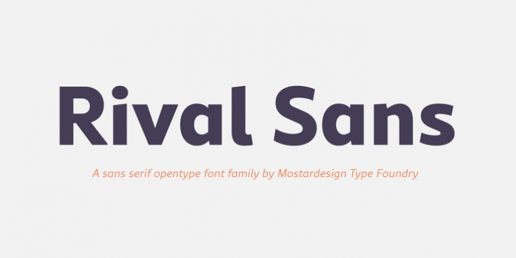Rival Sans font preview