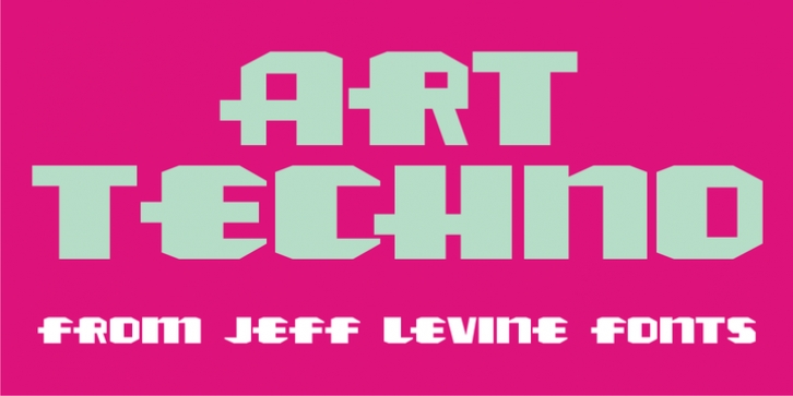 Art Techno JNL font preview