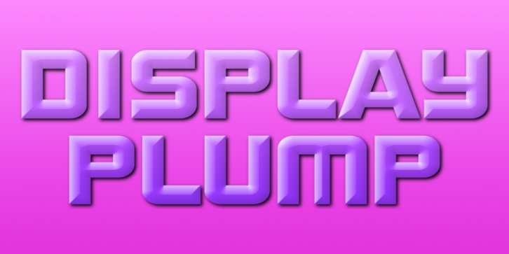 Display Plump font preview