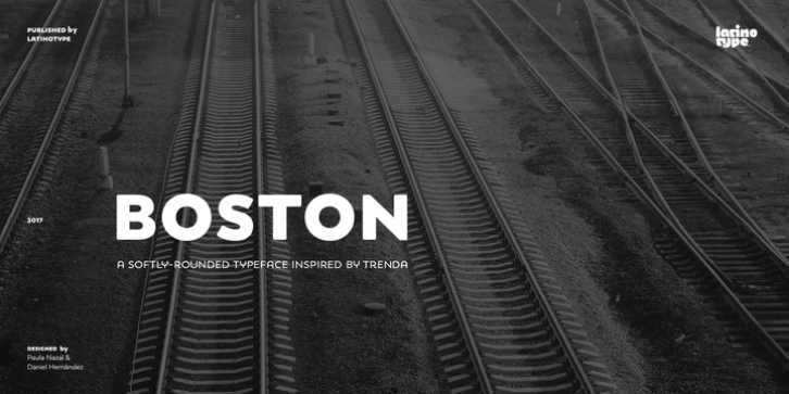 Boston font preview