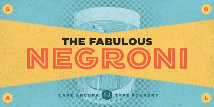 CA Negroni font preview