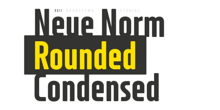 XXII Neue Norm Rounded font preview