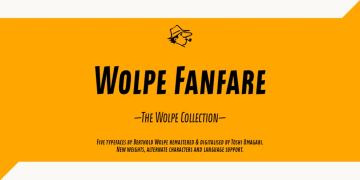 Wolpe Fanfare font preview
