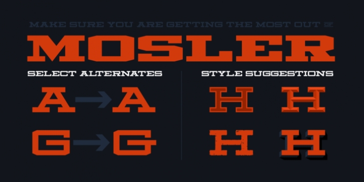 Mosler font preview