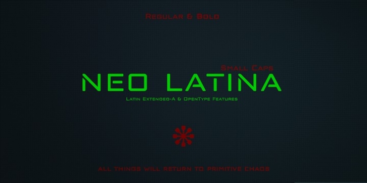Neo Latina font preview