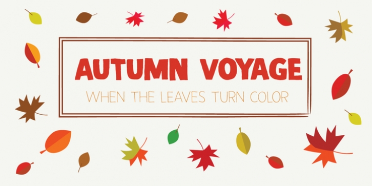 Autumn Voyage font preview