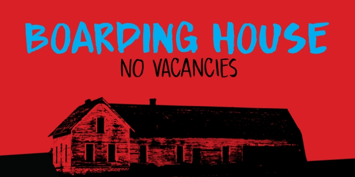 Boarding House font preview