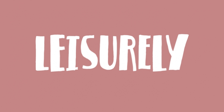 Leisurely font preview
