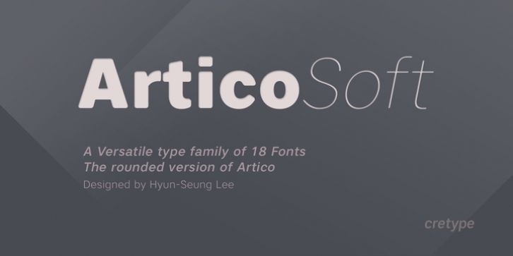 Artico Soft font preview