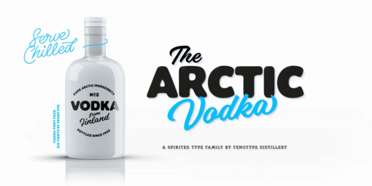 Vodka font preview
