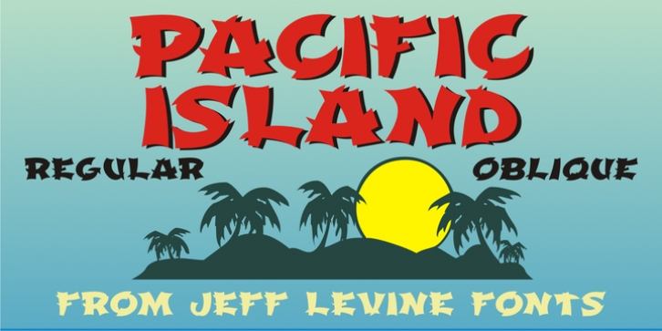 Pacific Island JNL font preview