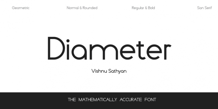 Diameter font preview