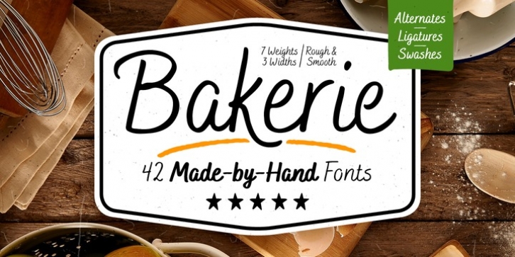 Bakerie font preview