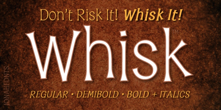 Whisk font preview