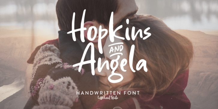 Hopkins Angela font preview