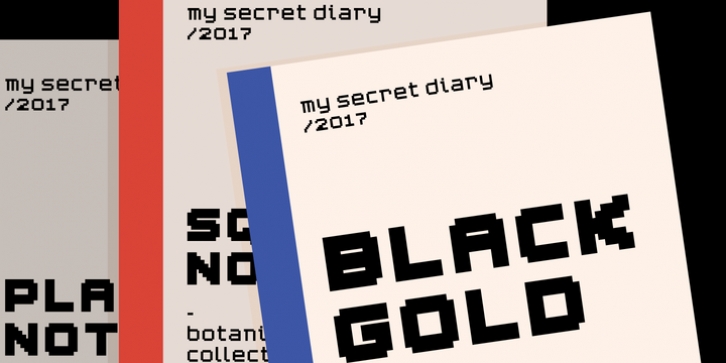 YWFT Blackgold font preview