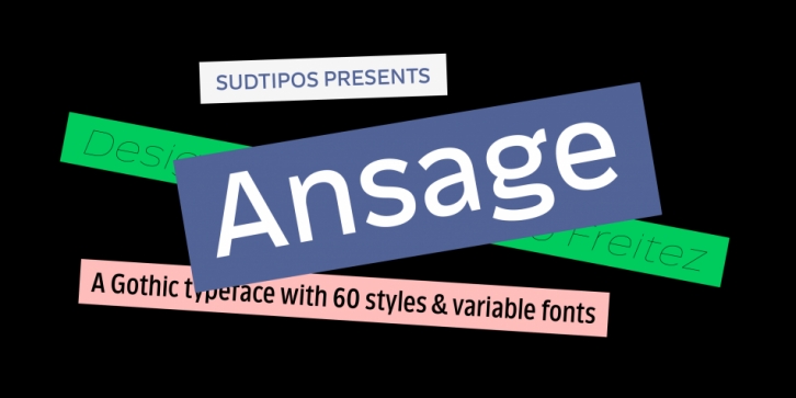 Ansage font preview