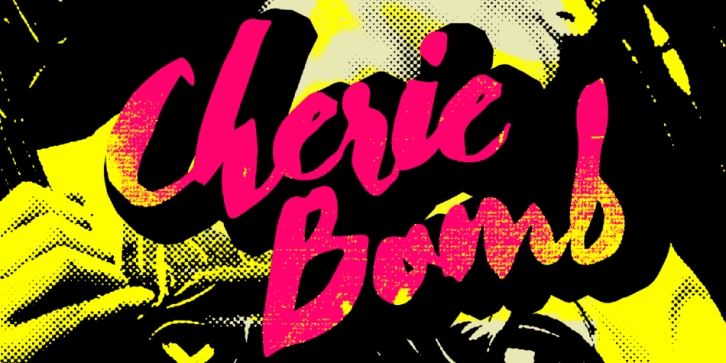 Cherie Bomb font preview