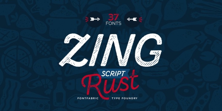 Zing Script Rust font preview