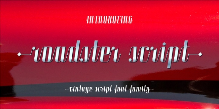 Roadster Script font preview