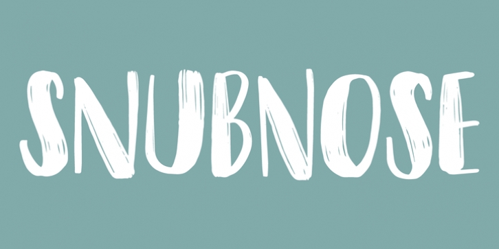 Snubnose font preview