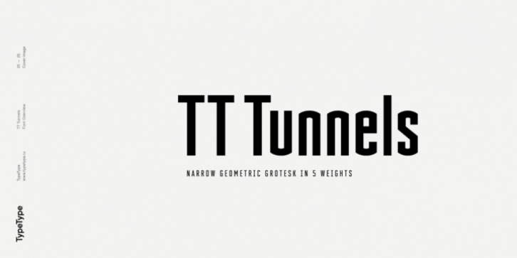 TT Tunnels font preview