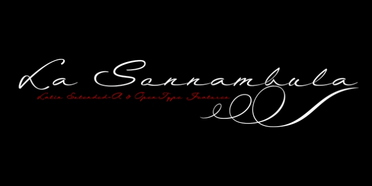 La Sonnambula font preview