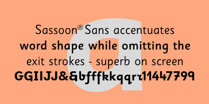 Sassoon Sans font preview