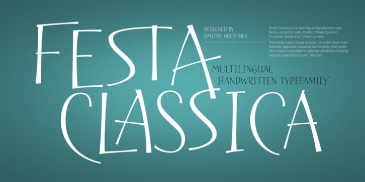 Festa Classica font preview
