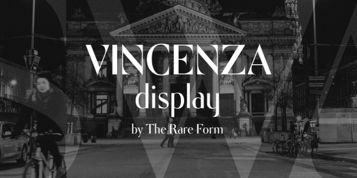 Vincenza Display font preview