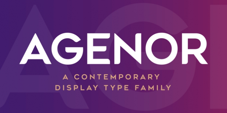 Agenor font preview