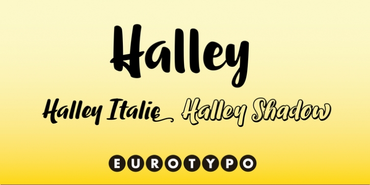 Halley font preview