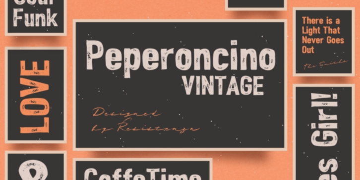 Peperoncino Vintage font preview