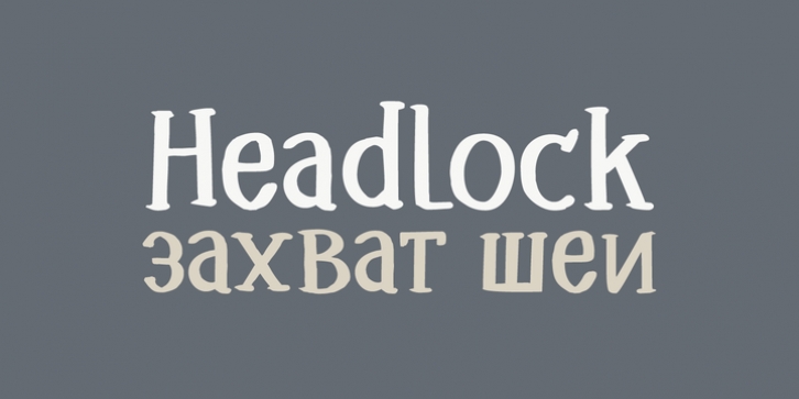 Headlock font preview