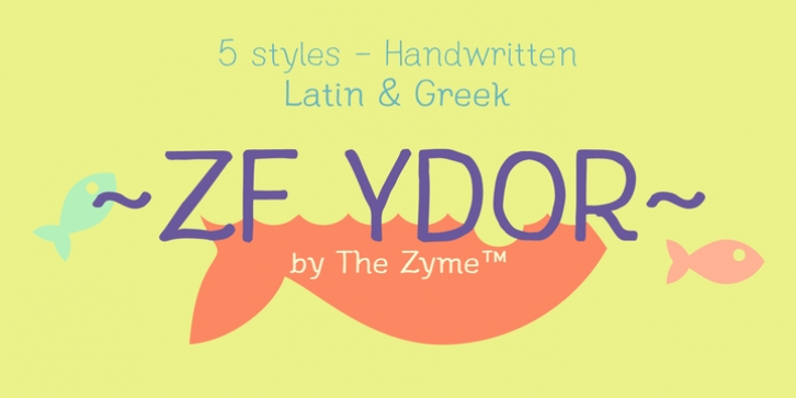 ZF Ydor font preview