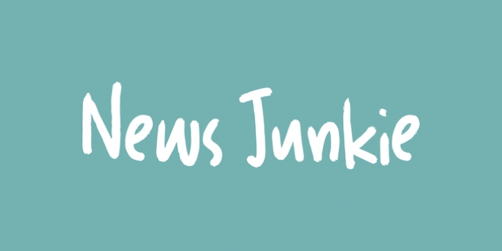 News Junkie font preview