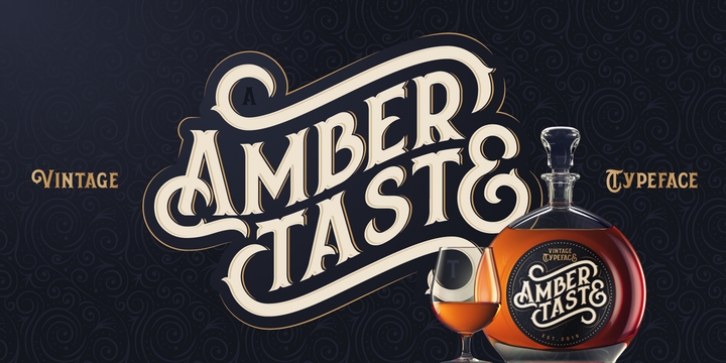 Amber Taste font preview