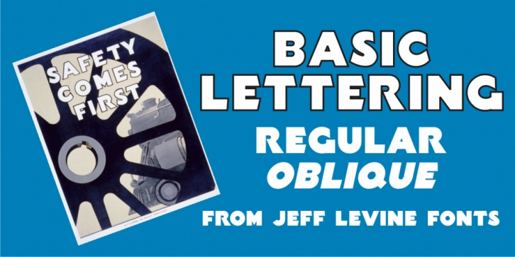 Basic Lettering JNL font preview