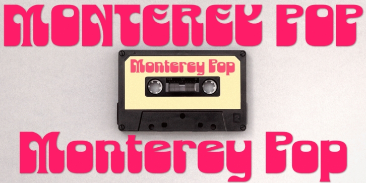 Monterey Pop font preview