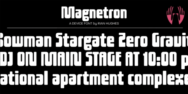 Magnetron font preview