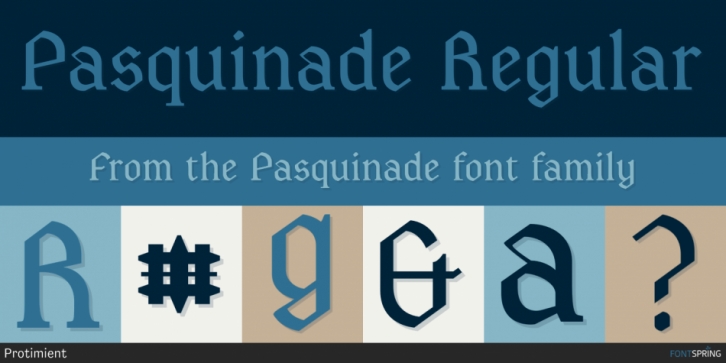Pasquinade font preview