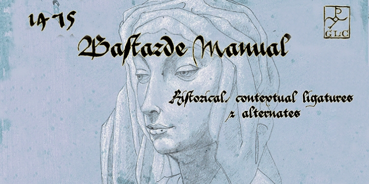 1475 Bastarde Manual font preview