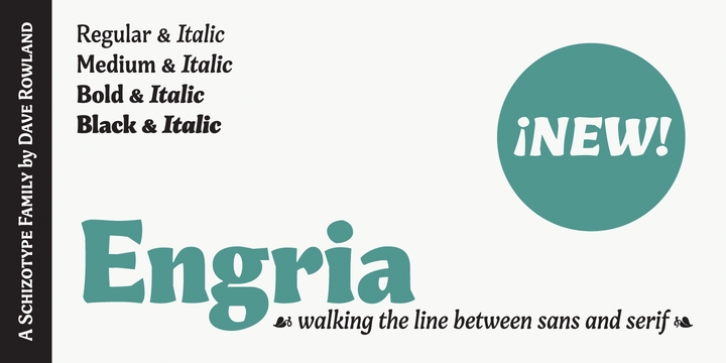 Engria font preview