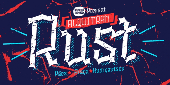 Alquitran Rust font preview