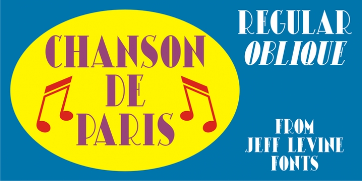 Chanson De Paris JNL font preview