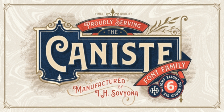 Caniste font preview