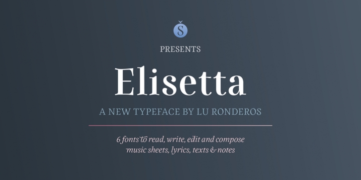 Elisetta font preview